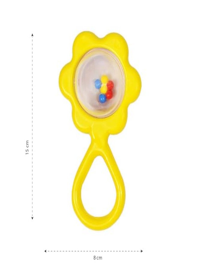 Funskool Giggles - Sunflower Rattle , Colourful rattle for New Born Baby, Stimulates Senses,Rattling sound, 6 months & above, Infant Toys - Image 4